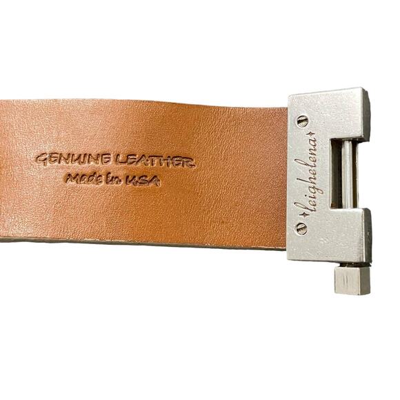 Leighelena Leather Wide Jigsaw Clasp Closure Cuff Paisley Print Bracelet USA - Picture 4 of 8